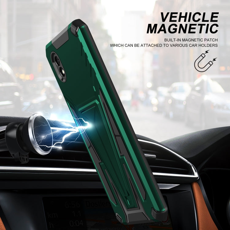 For Samsung Galaxy A01 Core / M01 Core Super V Armor PC + TPU Shockproof Case with Invisible Holder
