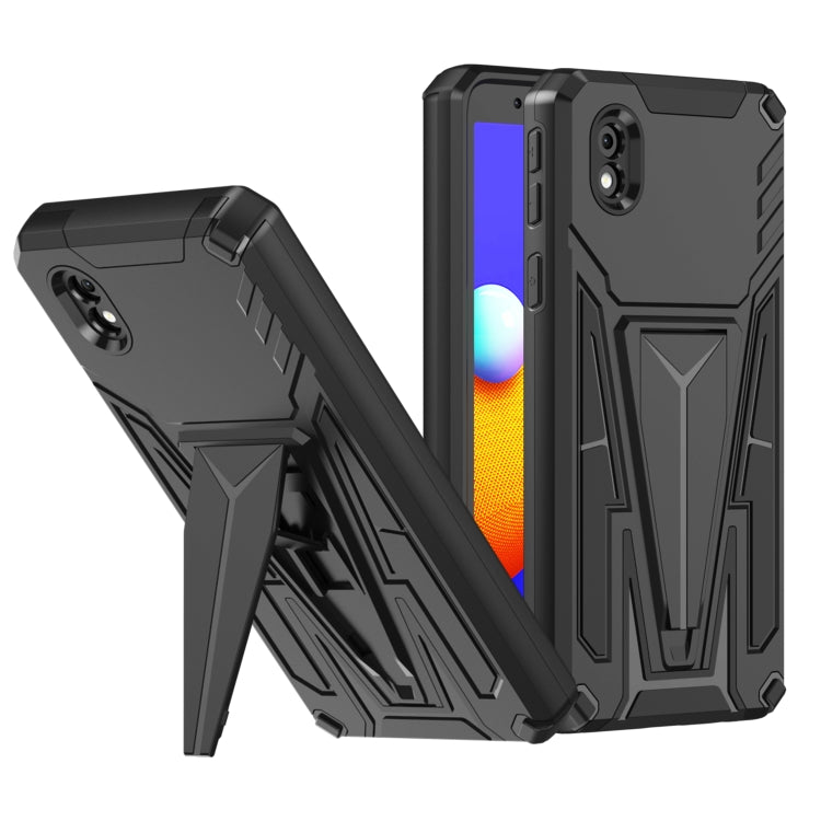 For Samsung Galaxy A01 Core / M01 Core Super V Armor PC + TPU Shockproof Case with Invisible Holder