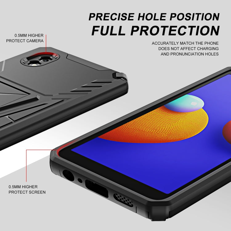 For Samsung Galaxy A01 Core / M01 Core Super V Armor PC + TPU Shockproof Case with Invisible Holder