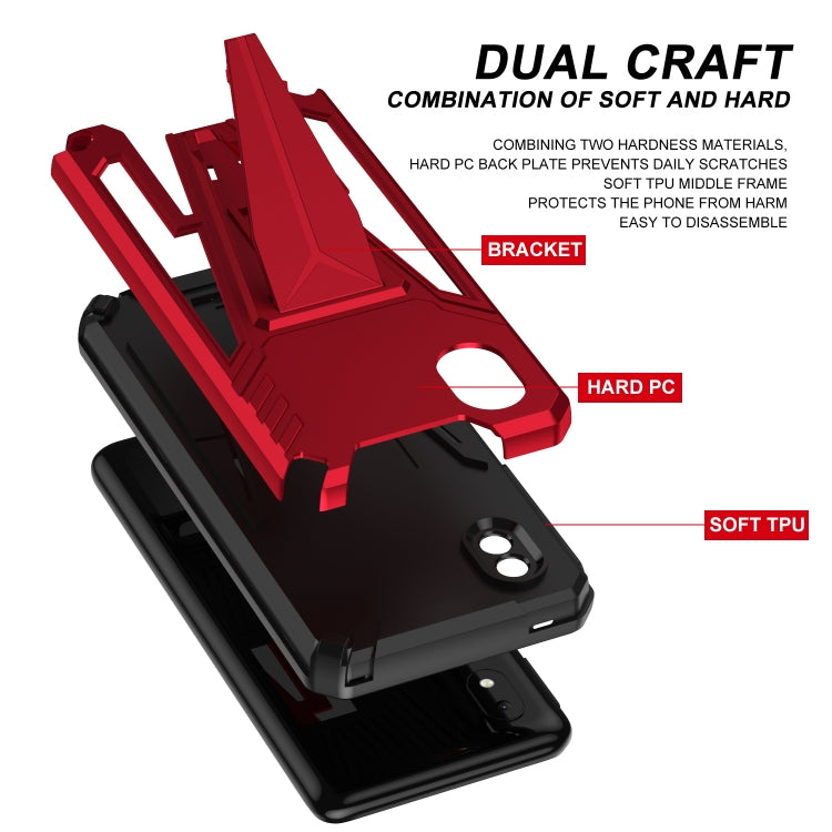 For Samsung Galaxy A01 Core / M01 Core Super V Armor PC + TPU Shockproof Case with Invisible Holder