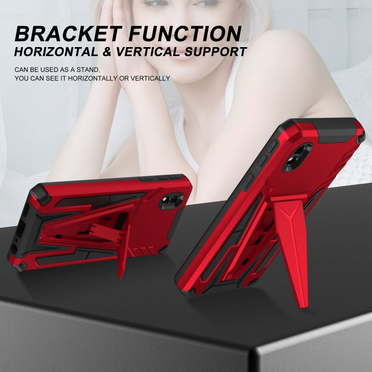 For Samsung Galaxy A01 Core / M01 Core Super V Armor PC + TPU Shockproof Case with Invisible Holder