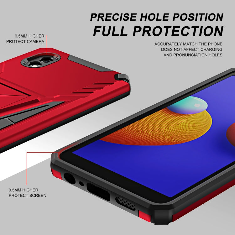 For Samsung Galaxy A01 Core / M01 Core Super V Armor PC + TPU Shockproof Case with Invisible Holder
