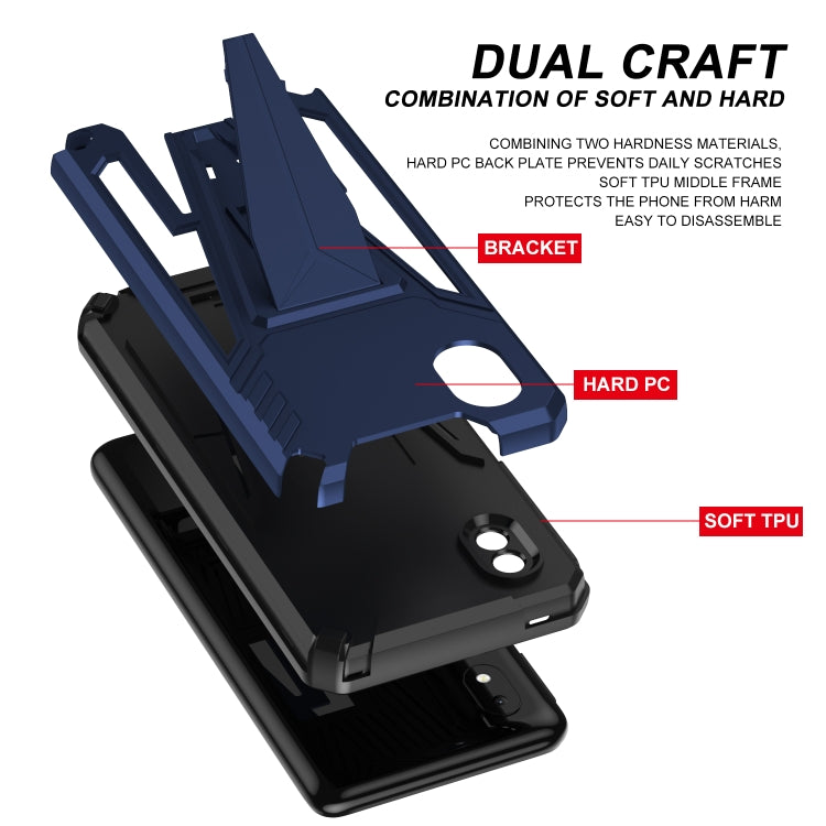 For Samsung Galaxy A01 Core / M01 Core Super V Armor PC + TPU Shockproof Case with Invisible Holder