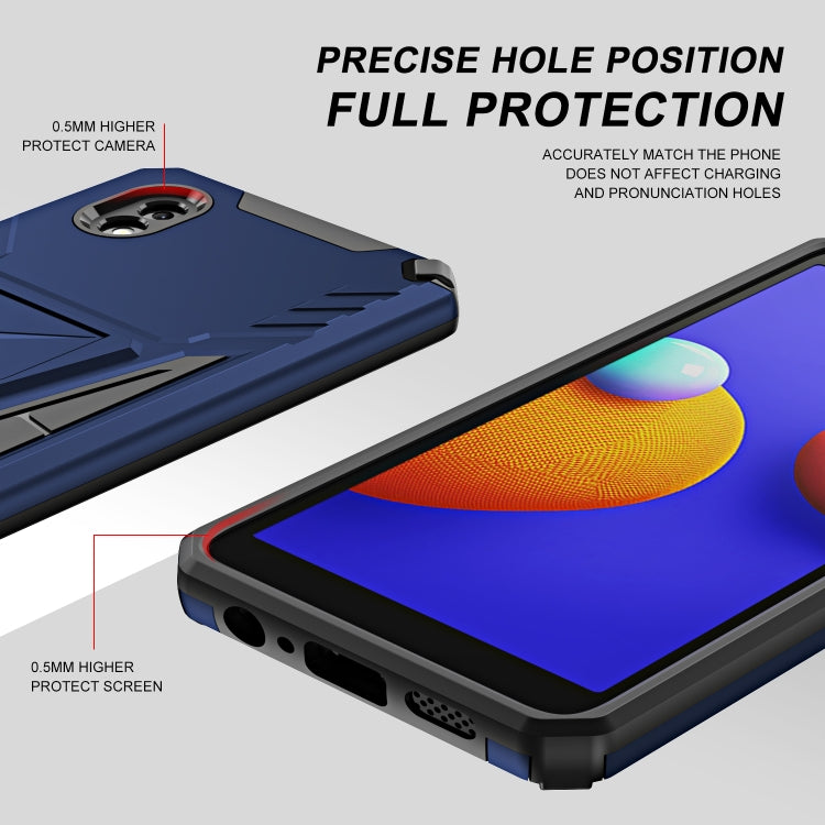 For Samsung Galaxy A01 Core / M01 Core Super V Armor PC + TPU Shockproof Case with Invisible Holder