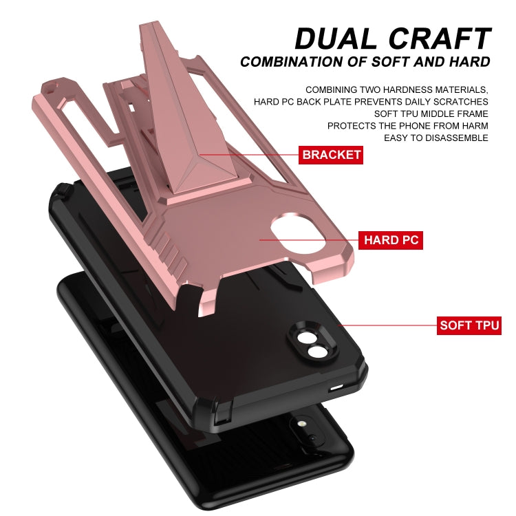 For Samsung Galaxy A01 Core / M01 Core Super V Armor PC + TPU Shockproof Case with Invisible Holder