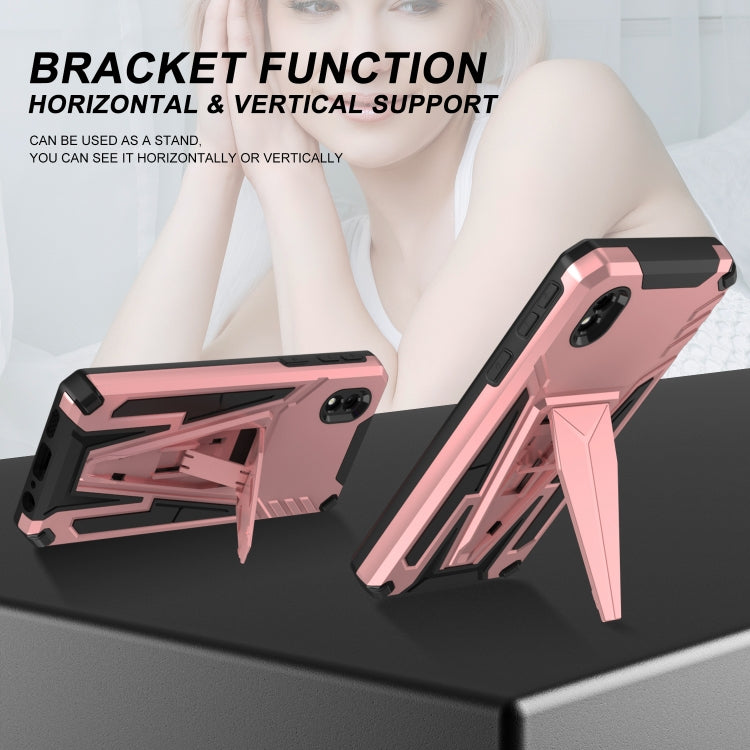 For Samsung Galaxy A01 Core / M01 Core Super V Armor PC + TPU Shockproof Case with Invisible Holder