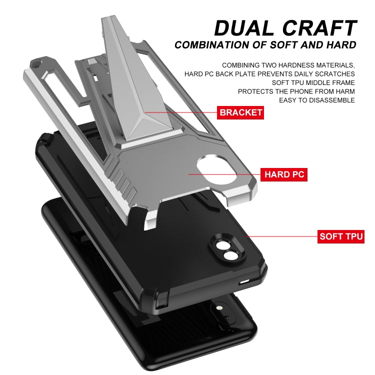 For Samsung Galaxy A01 Core / M01 Core Super V Armor PC + TPU Shockproof Case with Invisible Holder