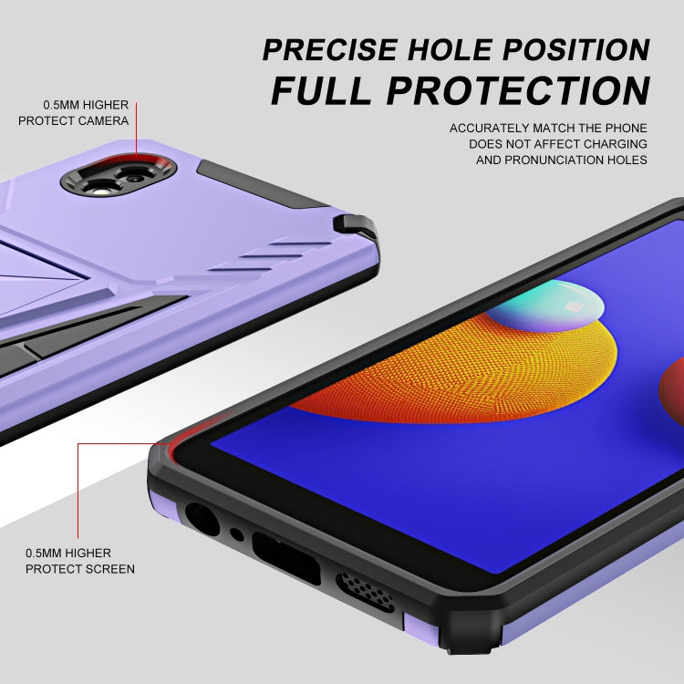 For Samsung Galaxy A01 Core / M01 Core Super V Armor PC + TPU Shockproof Case with Invisible Holder
