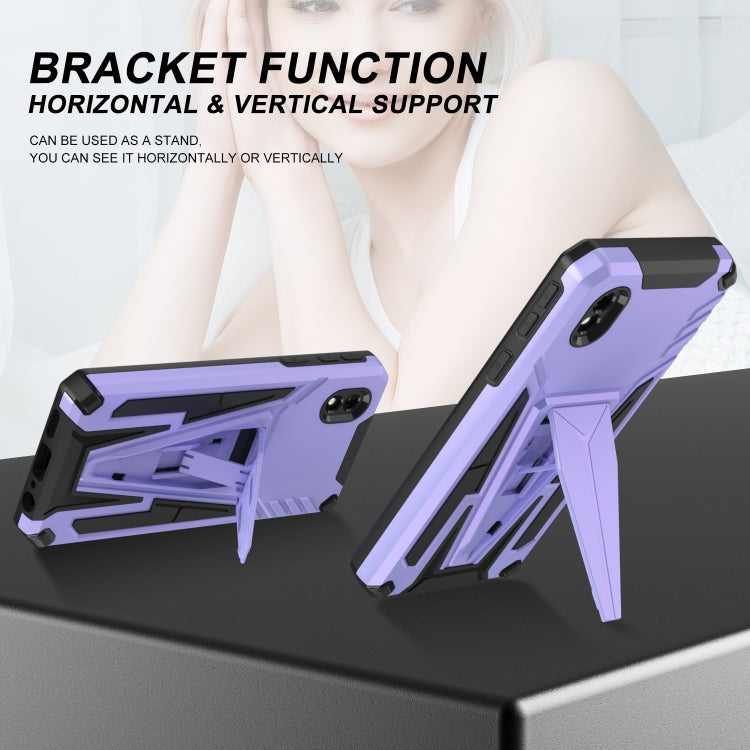 For Samsung Galaxy A01 Core / M01 Core Super V Armor PC + TPU Shockproof Case with Invisible Holder