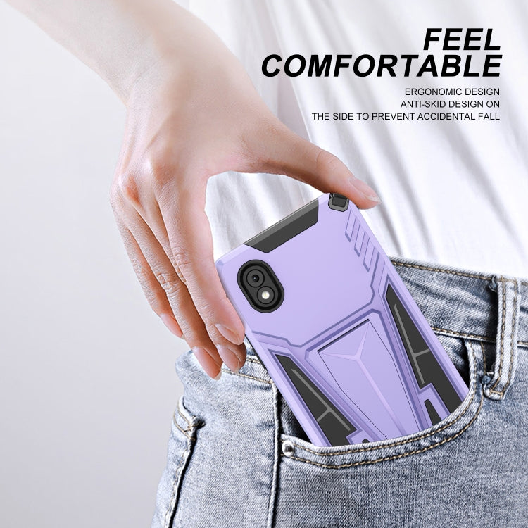 For Samsung Galaxy A01 Core / M01 Core Super V Armor PC + TPU Shockproof Case with Invisible Holder