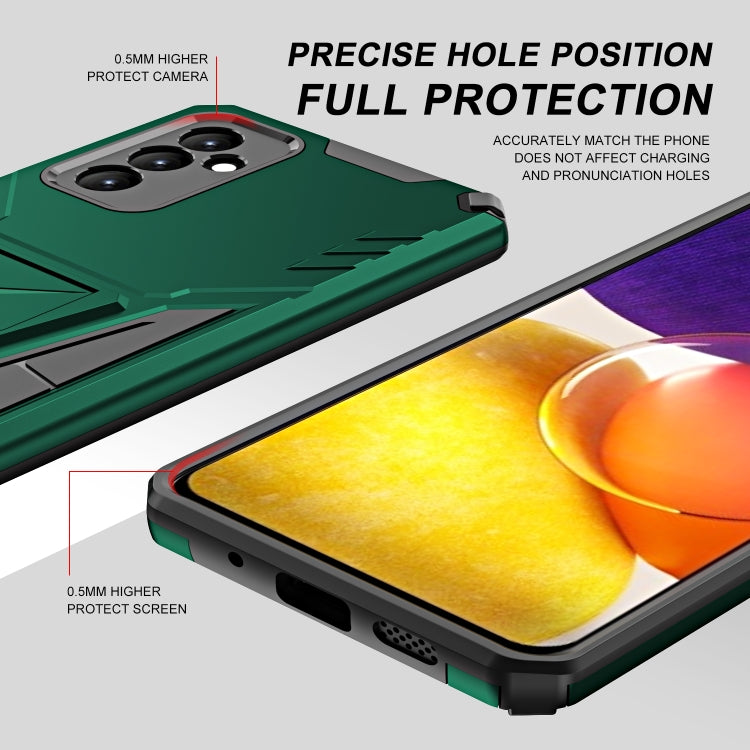 For Samsung Galaxy A82 Super V Armor PC + TPU Shockproof Case with Invisible Holder