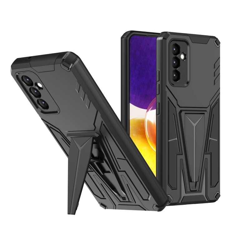 For Samsung Galaxy A82 Super V Armor PC + TPU Shockproof Case with Invisible Holder