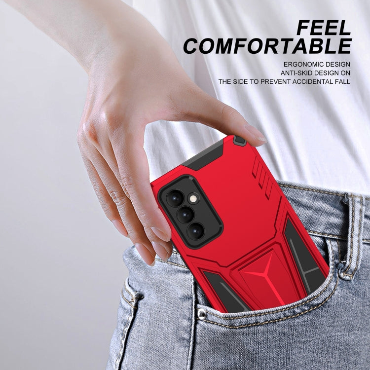 For Samsung Galaxy A82 Super V Armor PC + TPU Shockproof Case with Invisible Holder