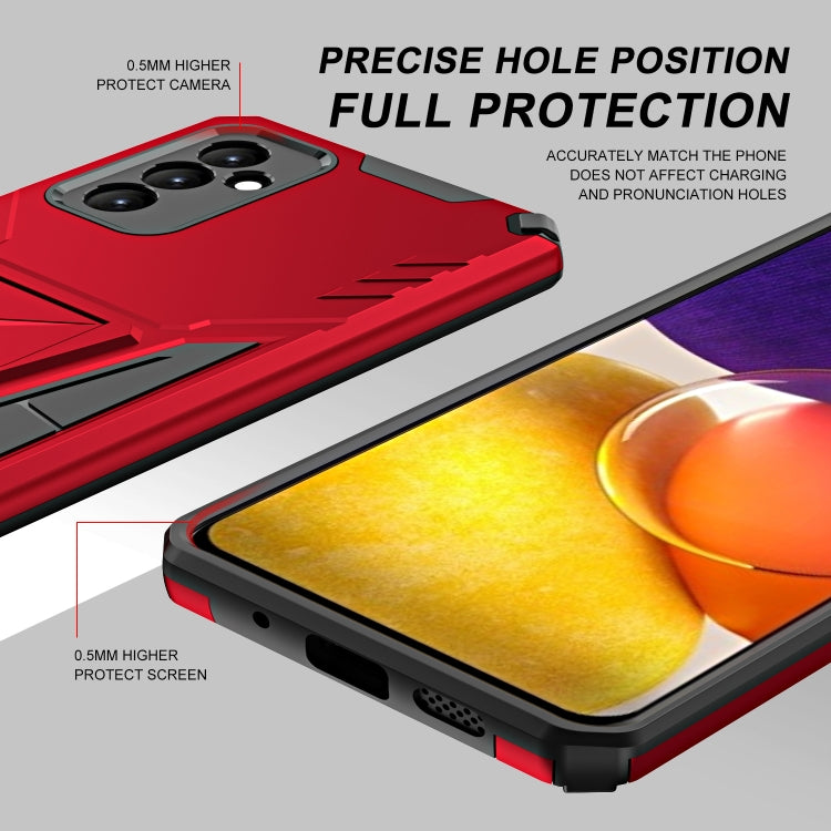 For Samsung Galaxy A82 Super V Armor PC + TPU Shockproof Case with Invisible Holder