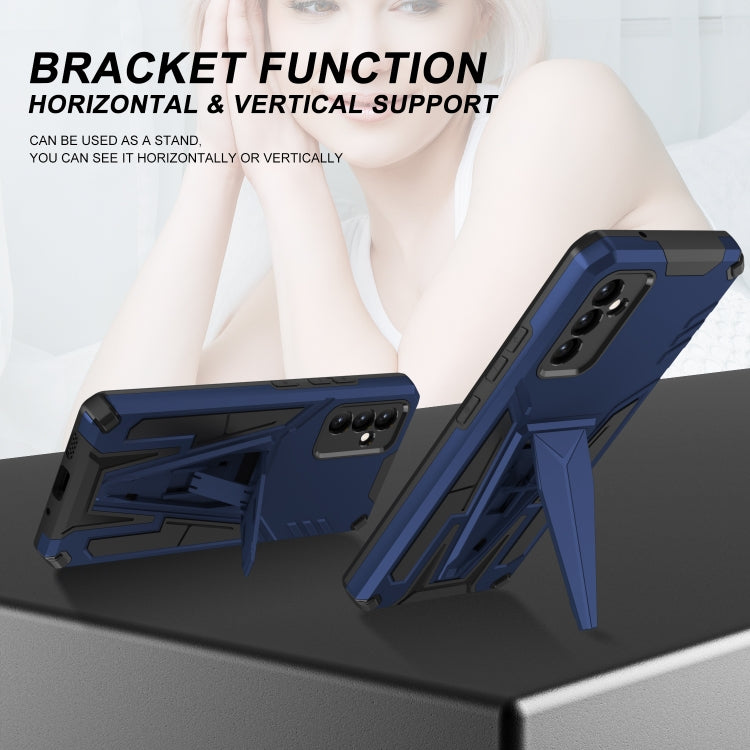 For Samsung Galaxy A82 Super V Armor PC + TPU Shockproof Case with Invisible Holder