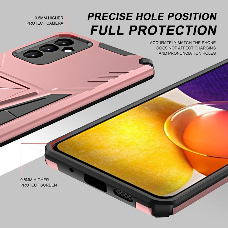 For Samsung Galaxy A82 Super V Armor PC + TPU Shockproof Case with Invisible Holder