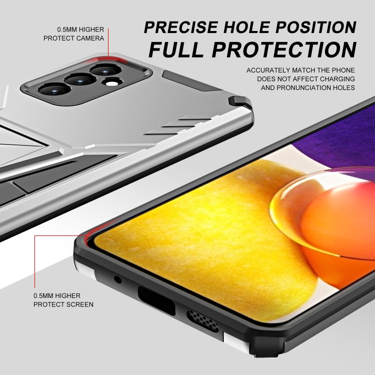 For Samsung Galaxy A82 Super V Armor PC + TPU Shockproof Case with Invisible Holder