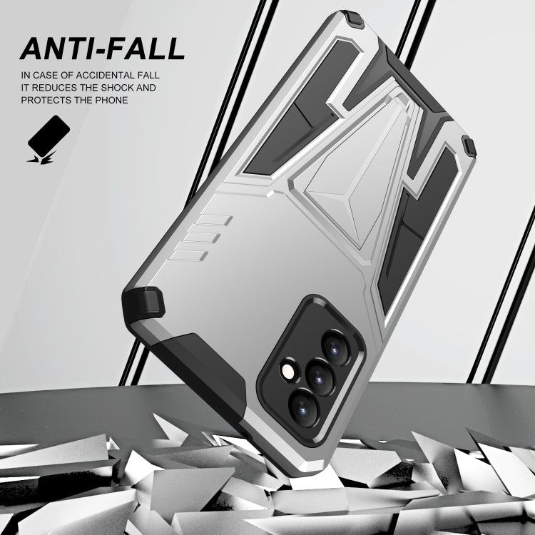 For Samsung Galaxy A82 Super V Armor PC + TPU Shockproof Case with Invisible Holder