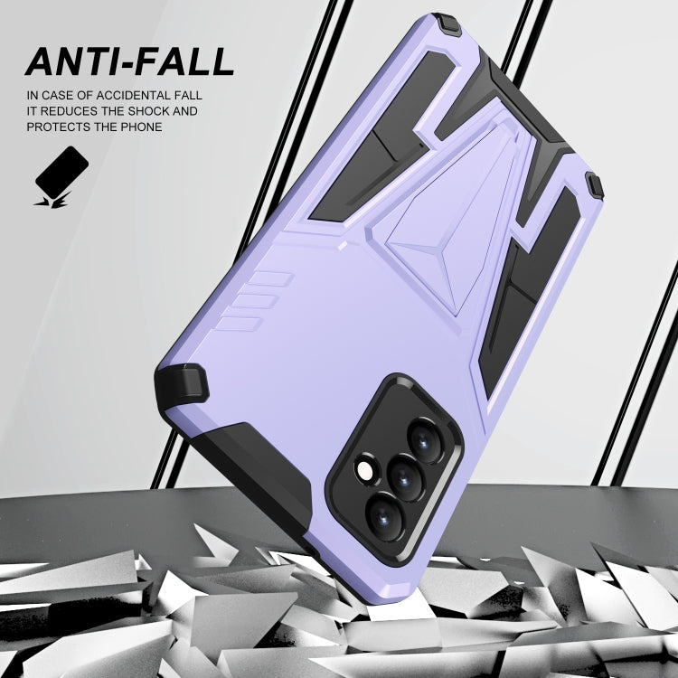 For Samsung Galaxy A82 Super V Armor PC + TPU Shockproof Case with Invisible Holder