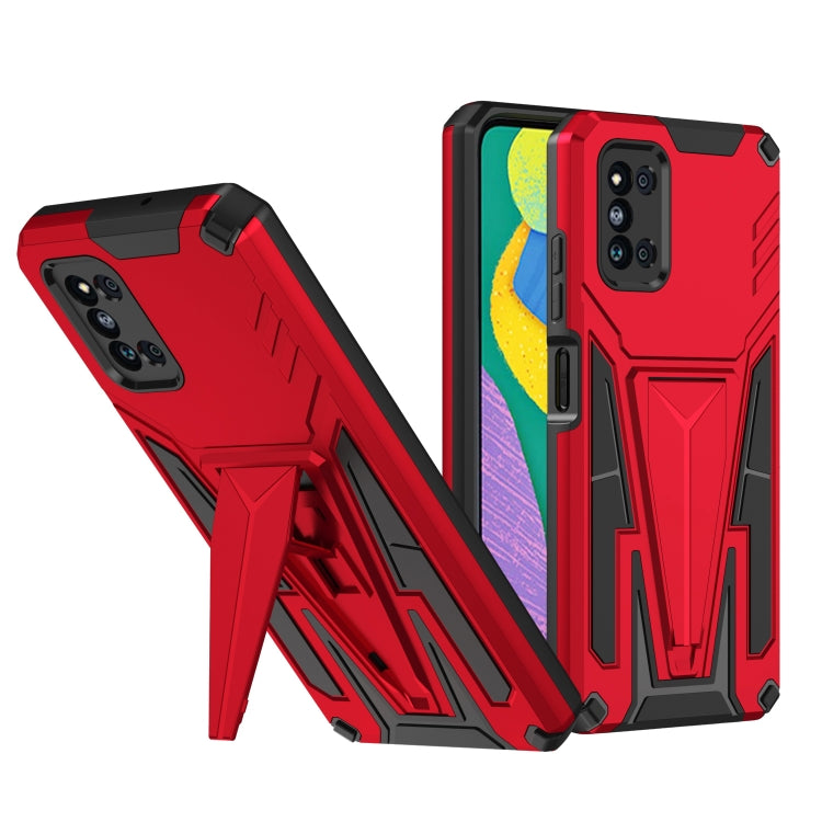 For Samsung Galaxy F52 5G Super V Armor PC + TPU Shockproof Case with Invisible Holder
