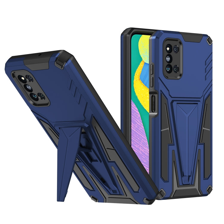 For Samsung Galaxy F52 5G Super V Armor PC + TPU Shockproof Case with Invisible Holder