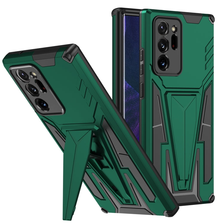 For Samsung Galaxy Note20 Ultra Super V Armor PC + TPU Shockproof Case with Invisible Holder