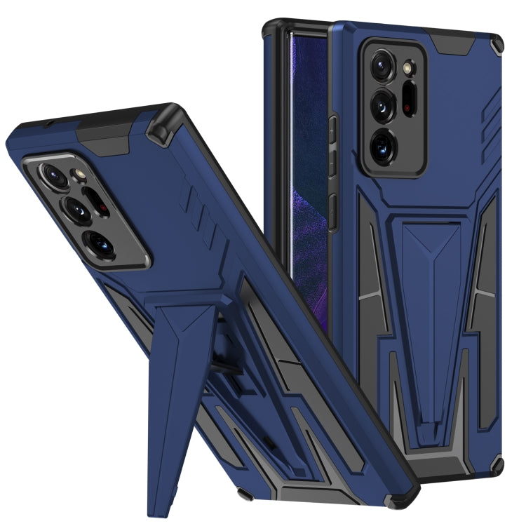 For Samsung Galaxy Note20 Ultra Super V Armor PC + TPU Shockproof Case with Invisible Holder