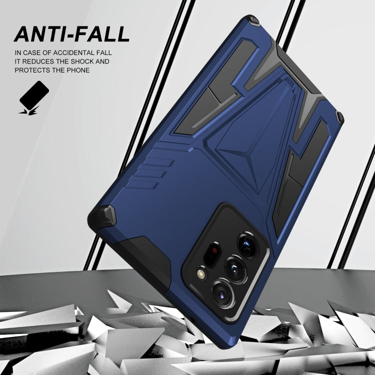 For Samsung Galaxy Note20 Ultra Super V Armor PC + TPU Shockproof Case with Invisible Holder