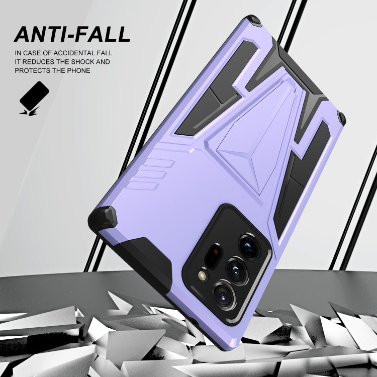 For Samsung Galaxy Note20 Ultra Super V Armor PC + TPU Shockproof Case with Invisible Holder