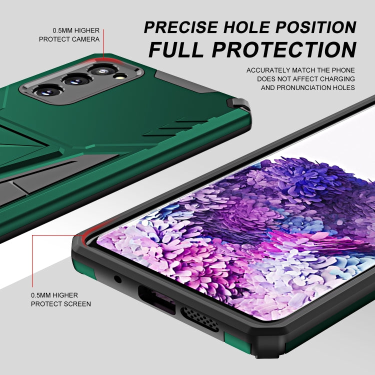 For Samsung Galaxy S20 Super V Armor PC + TPU Shockproof Case with Invisible Holder