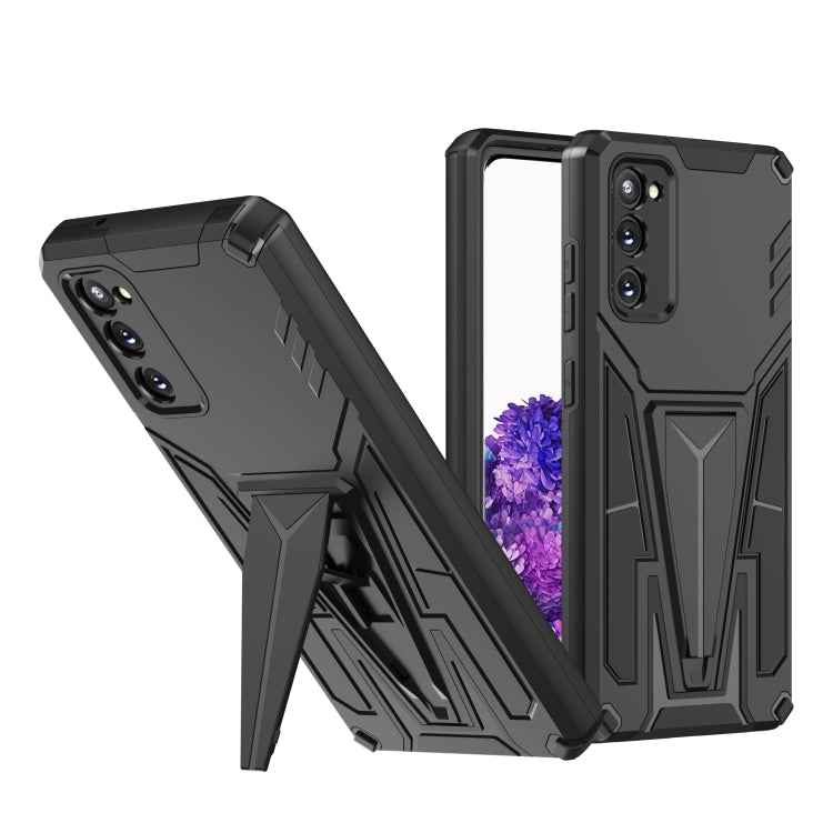 For Samsung Galaxy S20 Super V Armor PC + TPU Shockproof Case with Invisible Holder