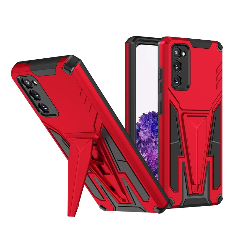 For Samsung Galaxy S20 Super V Armor PC + TPU Shockproof Case with Invisible Holder