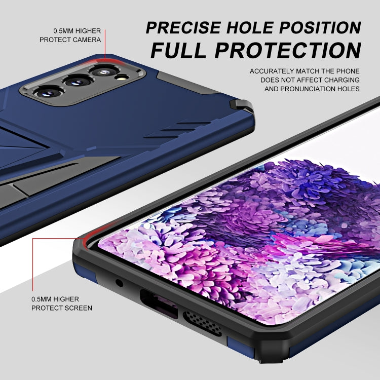For Samsung Galaxy S20 Super V Armor PC + TPU Shockproof Case with Invisible Holder