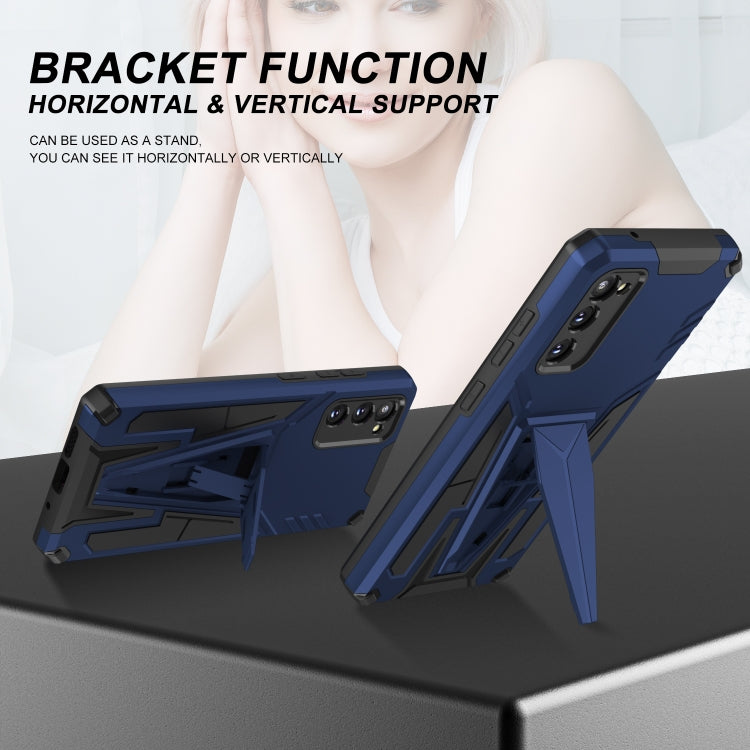 For Samsung Galaxy S20 Super V Armor PC + TPU Shockproof Case with Invisible Holder