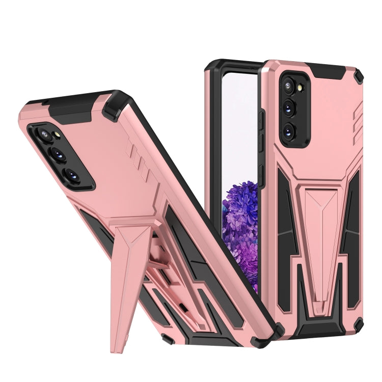 For Samsung Galaxy S20 Super V Armor PC + TPU Shockproof Case with Invisible Holder