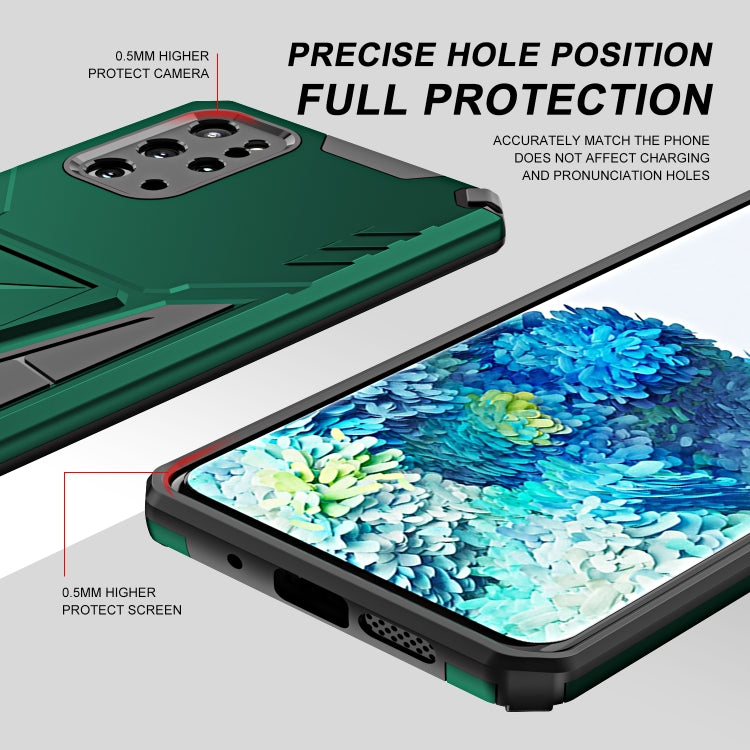 For Samsung Galaxy S20+ Super V Armor PC + TPU Shockproof Case with Invisible Holder