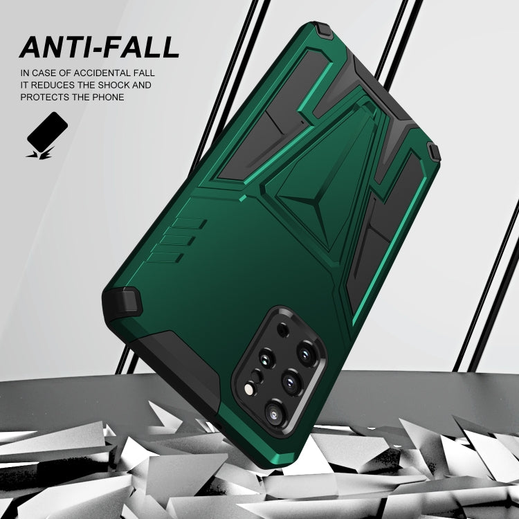For Samsung Galaxy S20+ Super V Armor PC + TPU Shockproof Case with Invisible Holder