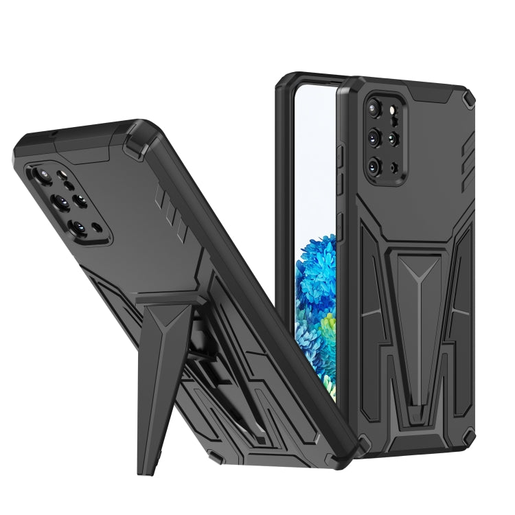 For Samsung Galaxy S20+ Super V Armor PC + TPU Shockproof Case with Invisible Holder