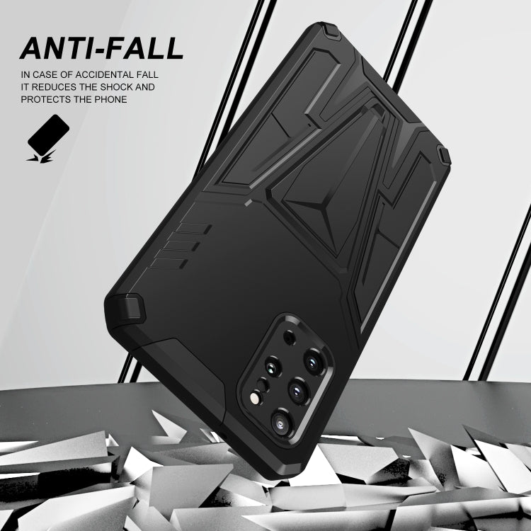 For Samsung Galaxy S20+ Super V Armor PC + TPU Shockproof Case with Invisible Holder