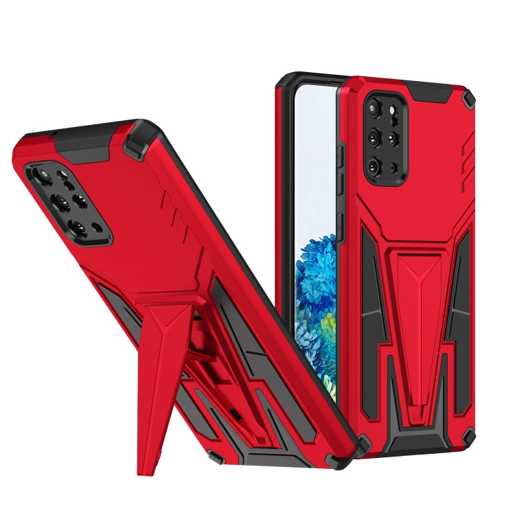 For Samsung Galaxy S20+ Super V Armor PC + TPU Shockproof Case with Invisible Holder