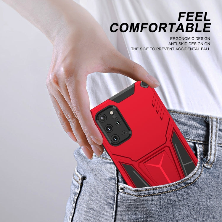 For Samsung Galaxy S20+ Super V Armor PC + TPU Shockproof Case with Invisible Holder
