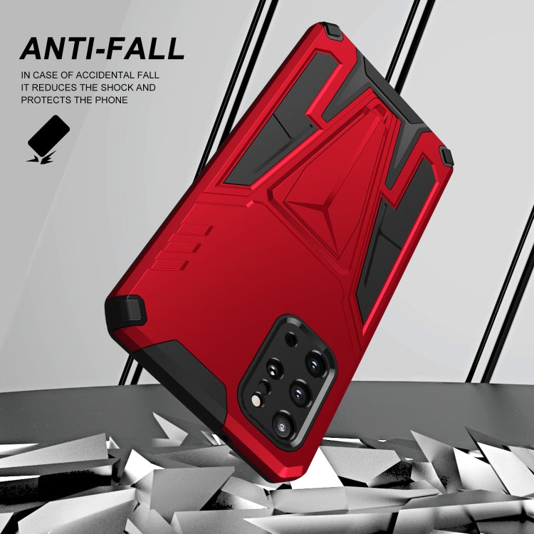 For Samsung Galaxy S20+ Super V Armor PC + TPU Shockproof Case with Invisible Holder