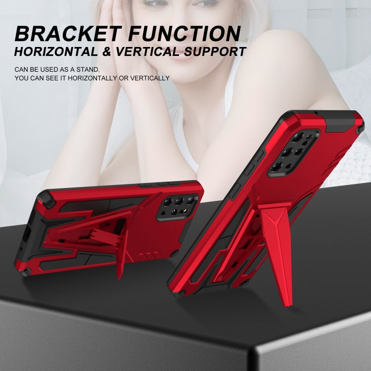 For Samsung Galaxy S20+ Super V Armor PC + TPU Shockproof Case with Invisible Holder
