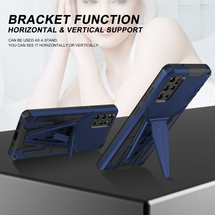 For Samsung Galaxy S20+ Super V Armor PC + TPU Shockproof Case with Invisible Holder