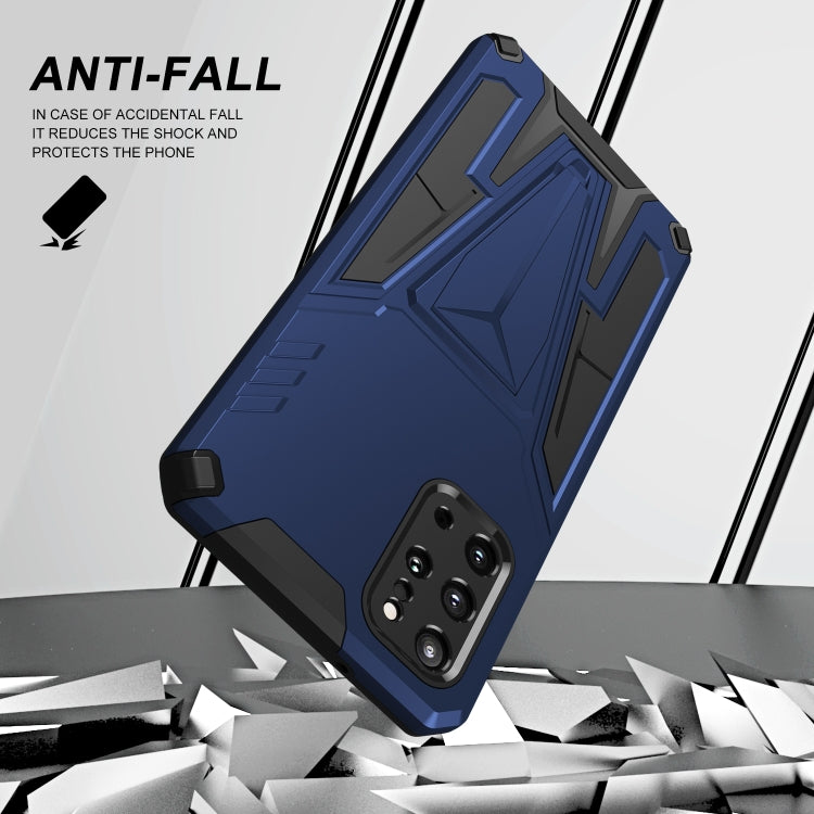 For Samsung Galaxy S20+ Super V Armor PC + TPU Shockproof Case with Invisible Holder