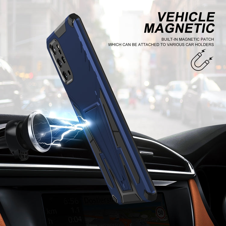 For Samsung Galaxy S20+ Super V Armor PC + TPU Shockproof Case with Invisible Holder