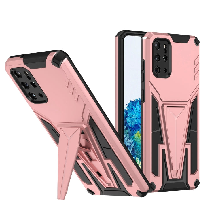 For Samsung Galaxy S20+ Super V Armor PC + TPU Shockproof Case with Invisible Holder