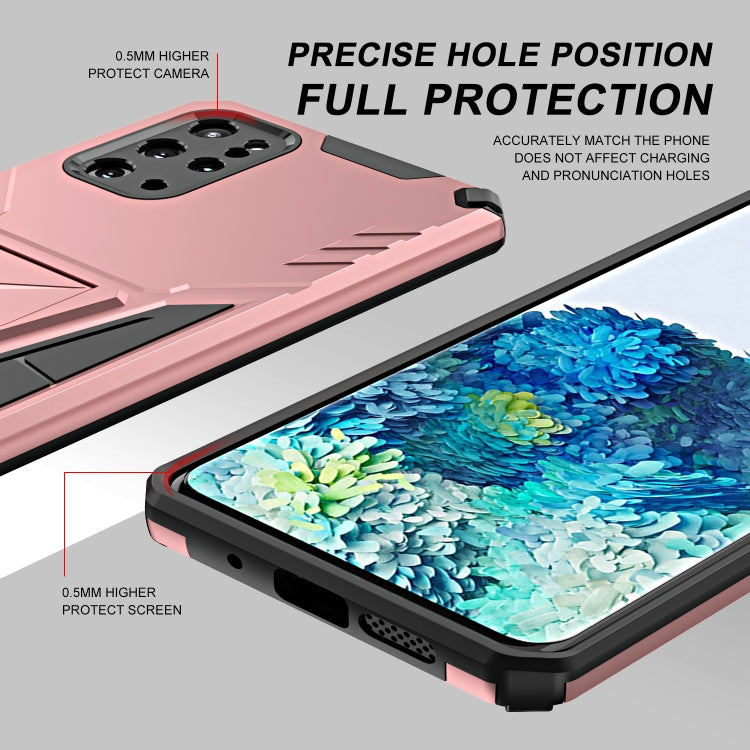 For Samsung Galaxy S20+ Super V Armor PC + TPU Shockproof Case with Invisible Holder