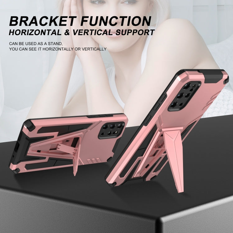 For Samsung Galaxy S20+ Super V Armor PC + TPU Shockproof Case with Invisible Holder