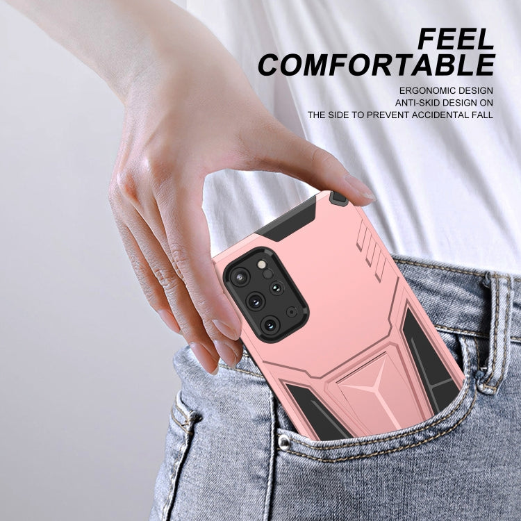 For Samsung Galaxy S20+ Super V Armor PC + TPU Shockproof Case with Invisible Holder